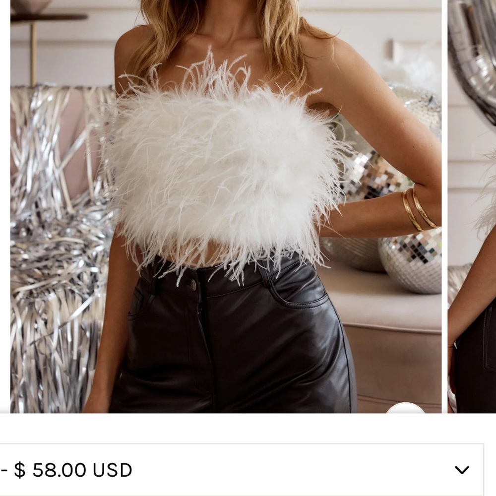 Feather tube top